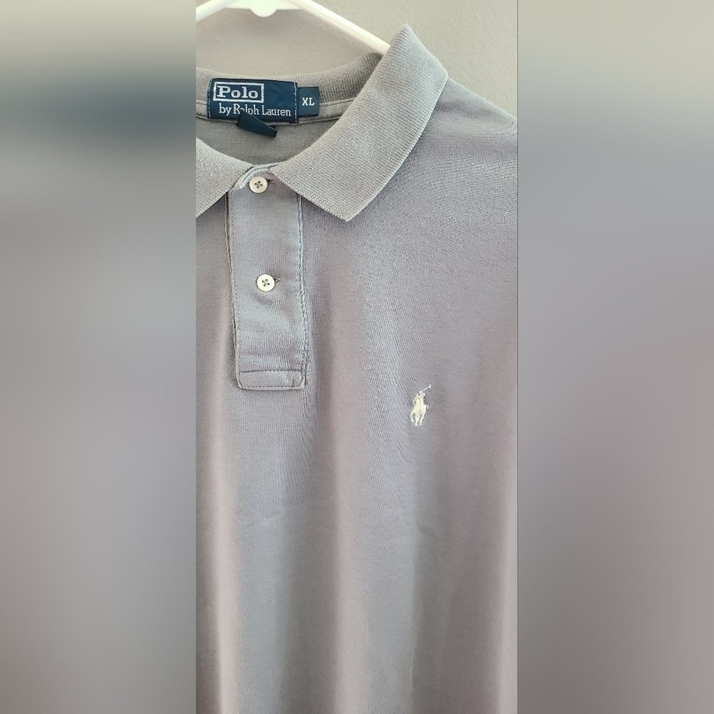 Polo Ralph Lauren Men's Polo classic fit shirt flawed with 2 tiny holes VTG - Picture 3 of 12